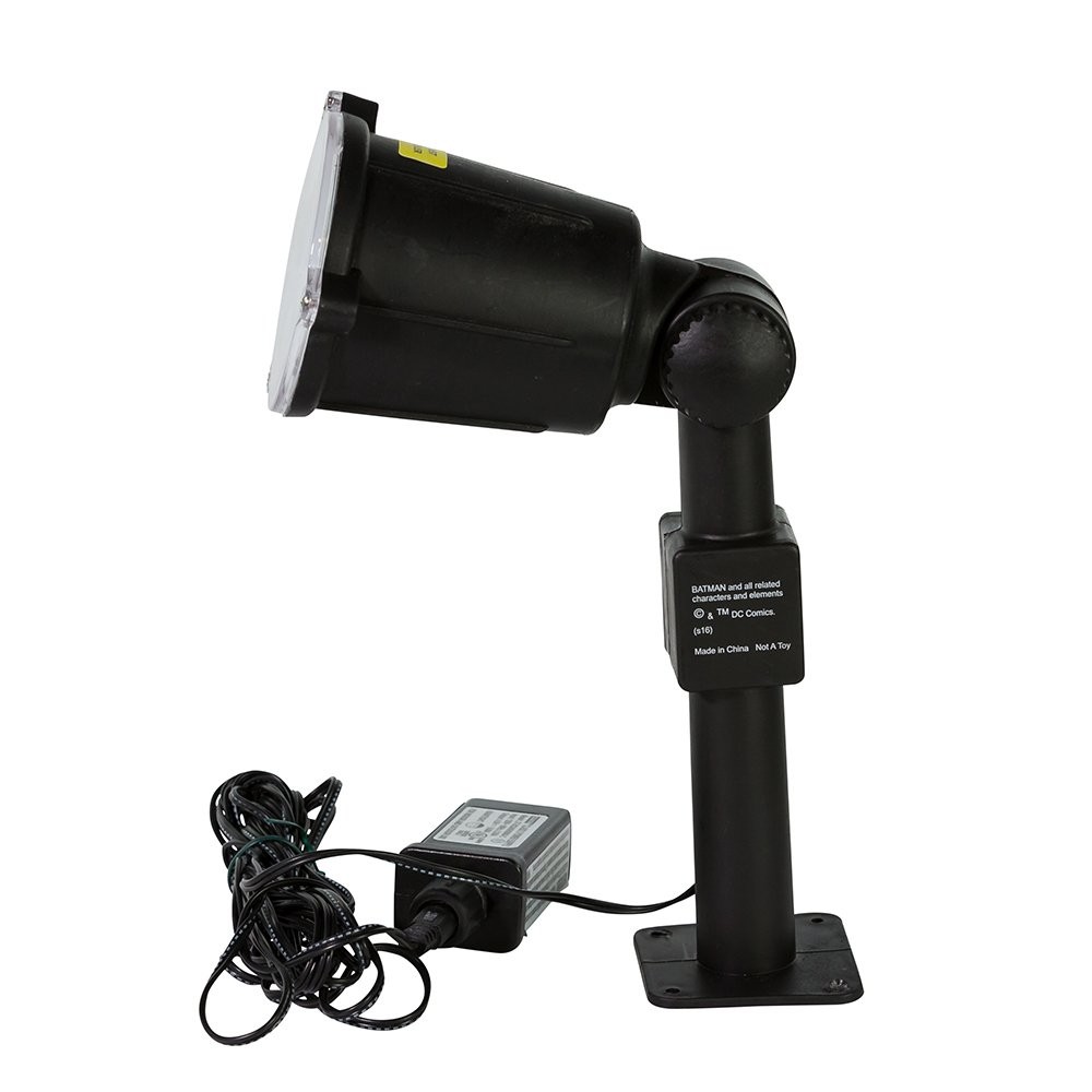 Kurt Adler Batman Bat Signal Projector, 14″ 14″, Black