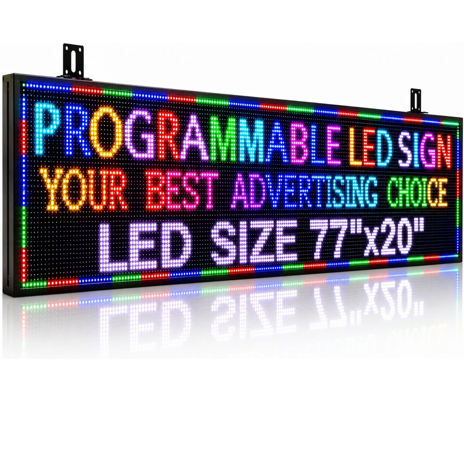 P10 Outdoor Programmable LED Sign – Custom WiFi Digital Message Board for Busine