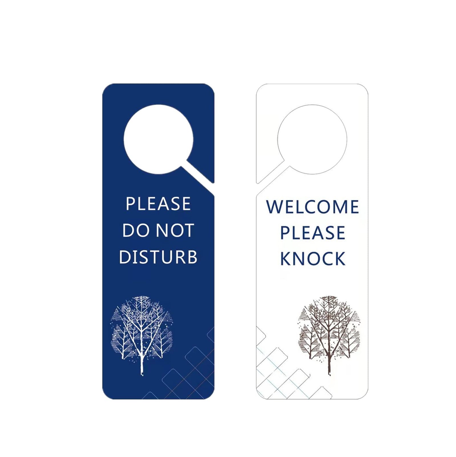 Do Not Disturb Door Hanger Sign, 2 Pack Double-Sided PVC Privacy Sign