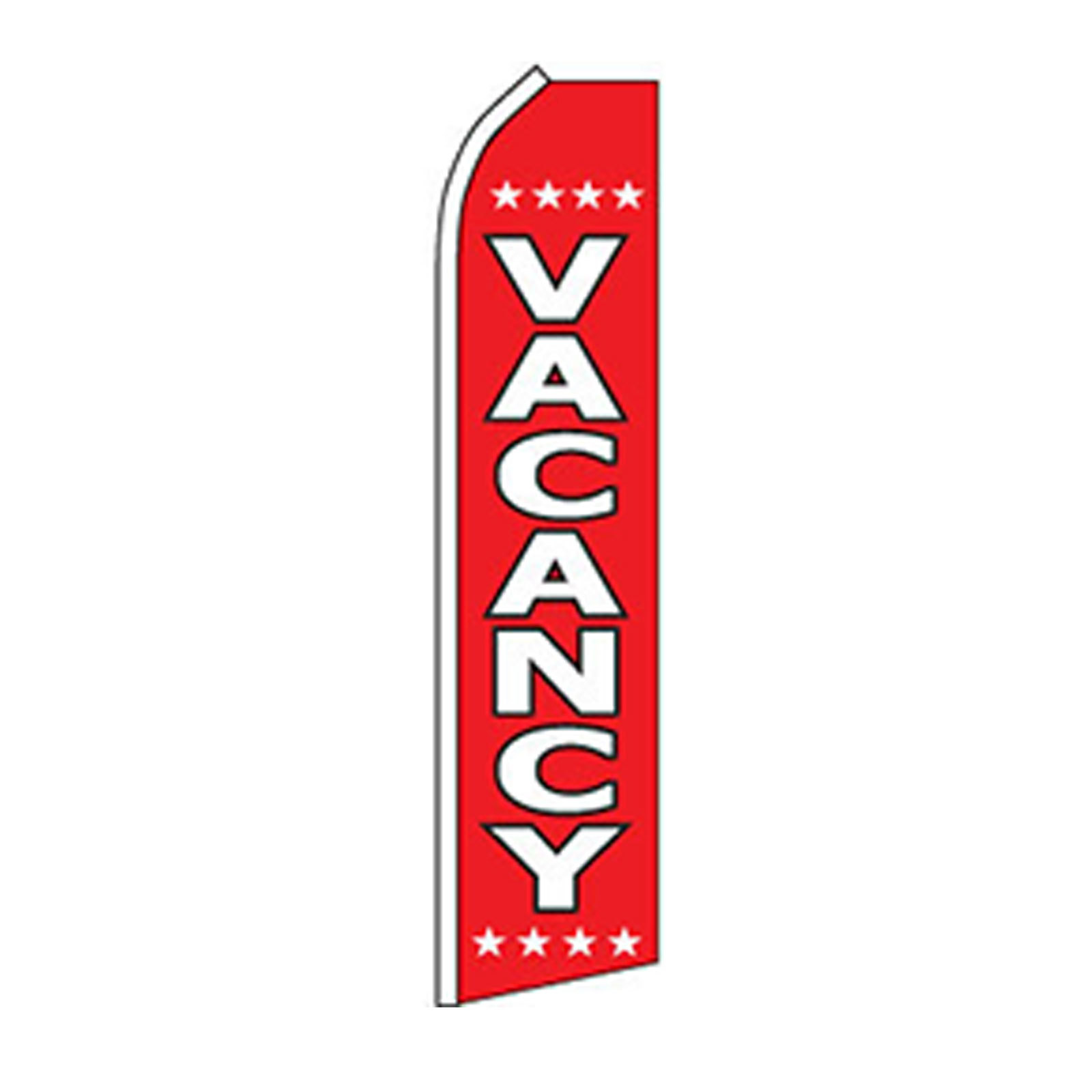 Vacancy Flag Flutter Feather Banner Swooper