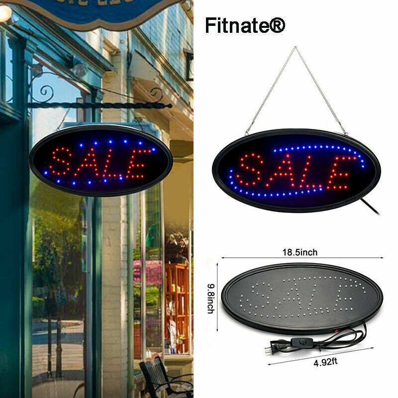 Ultra Bright Neon LED Open Light Flash Business Ad Sign Board Animated Motion