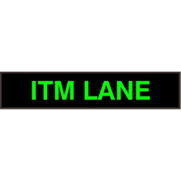 Signal-Tech 35256 PHX734G-I823/120-277VAC ITM LANE Outdoor Sign