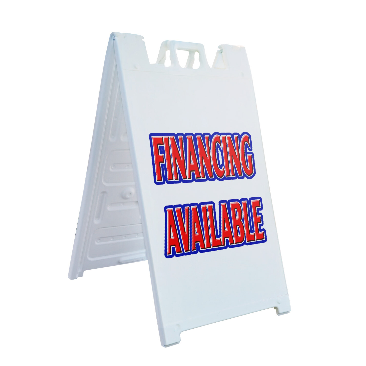 A-frame Sidewalk Financing Available 24″ x 36″ Double Sided A-Frame Sidewalk Sig