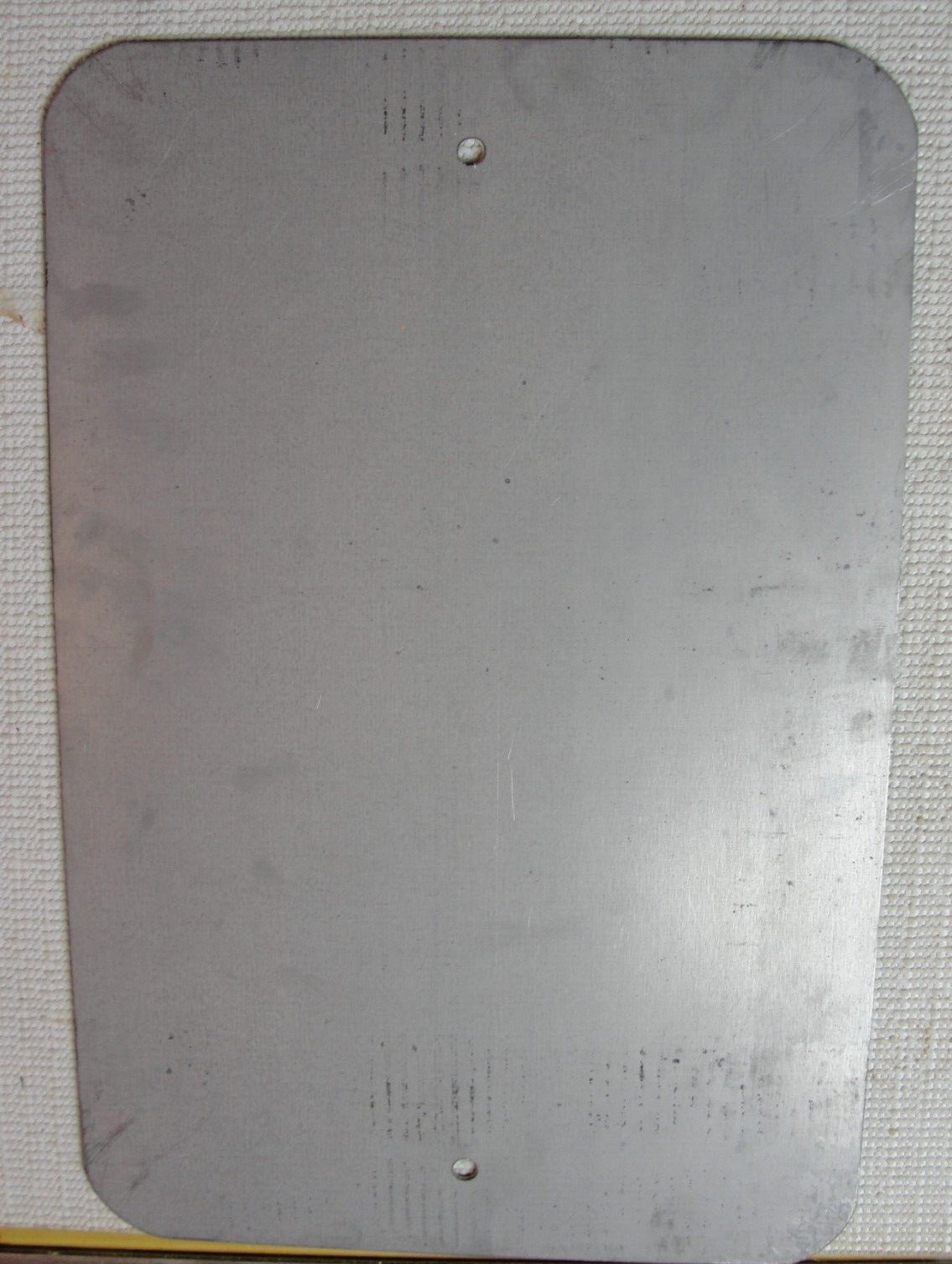 Vintage 18″x 12″ CHILDREN PROHIBITED FROM PLAYING IN PARKING LOT Metal Sign NOS