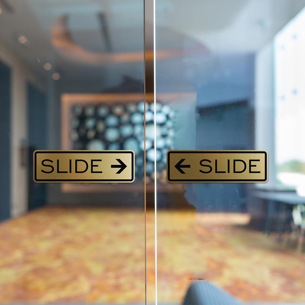 1 PCS Classic Slide Door Sign Red Small Indicator Privacy Restroom Plaque