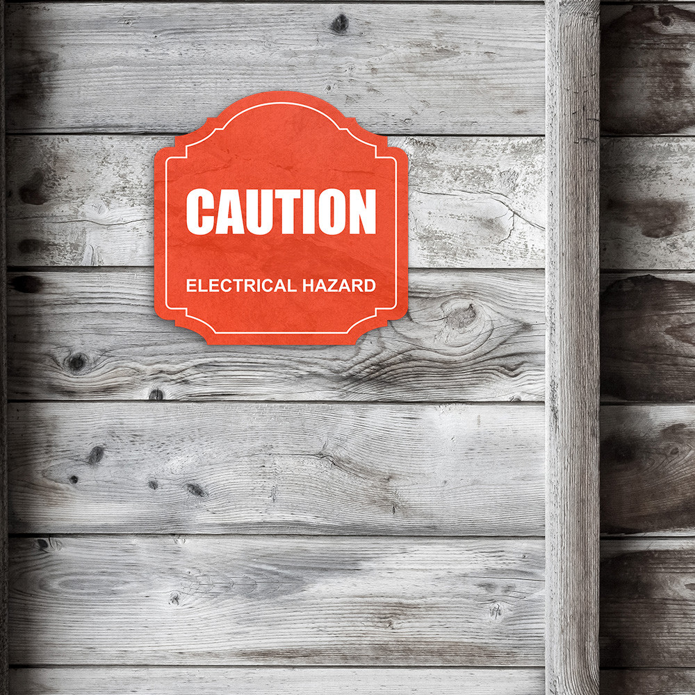 Heritage Plus Caution – Electrical Hazard Wall or Door Sign | Business Signage