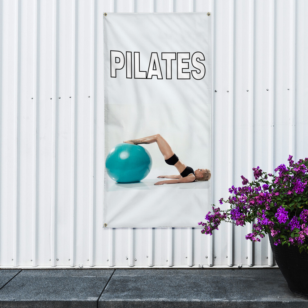 Vertical Vinyl Banner Multiple Sizes Pilates Sports Lifestyle Outdoor