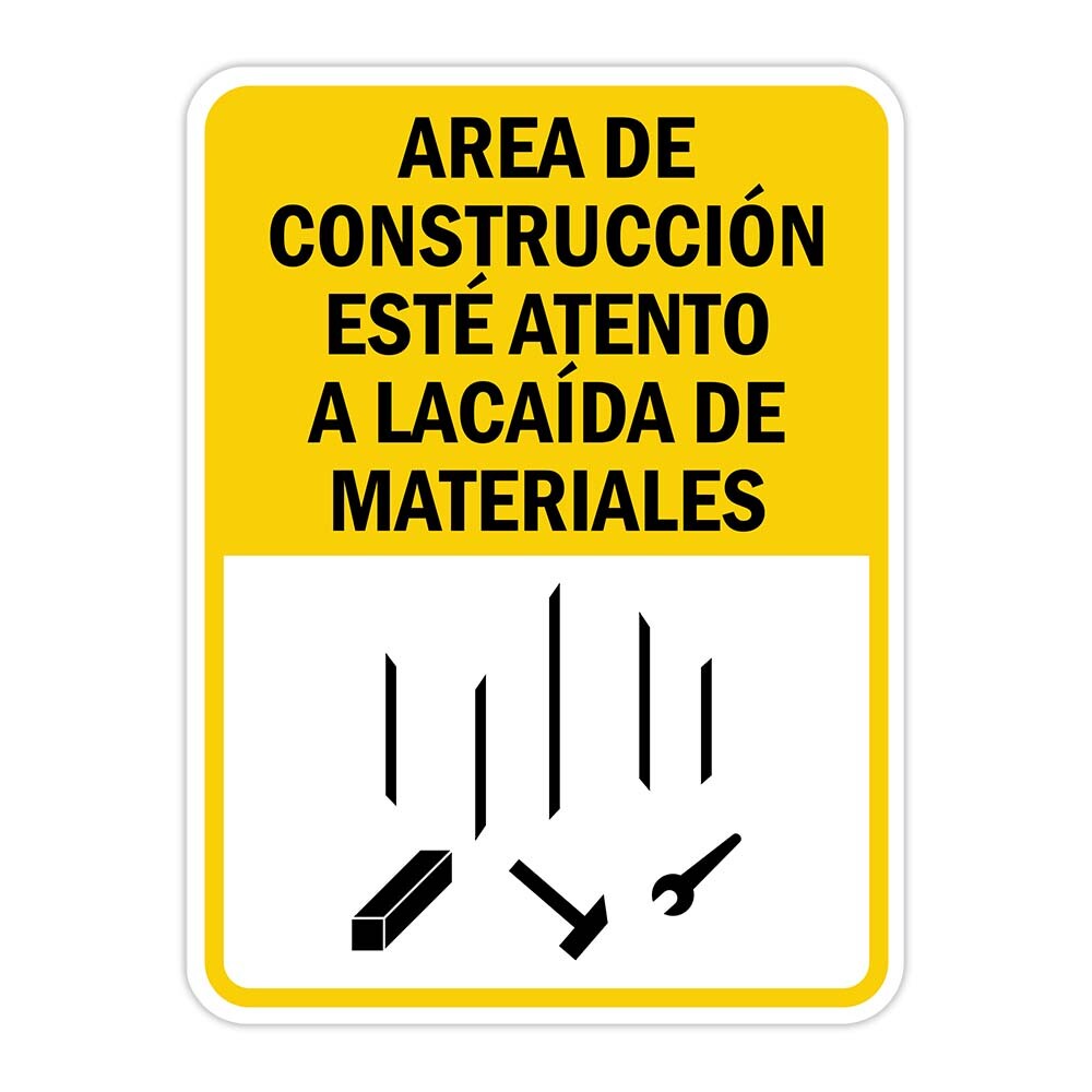 Portrait Round Plus Area de Construcción Esté Atento a LaCaída De Materiales