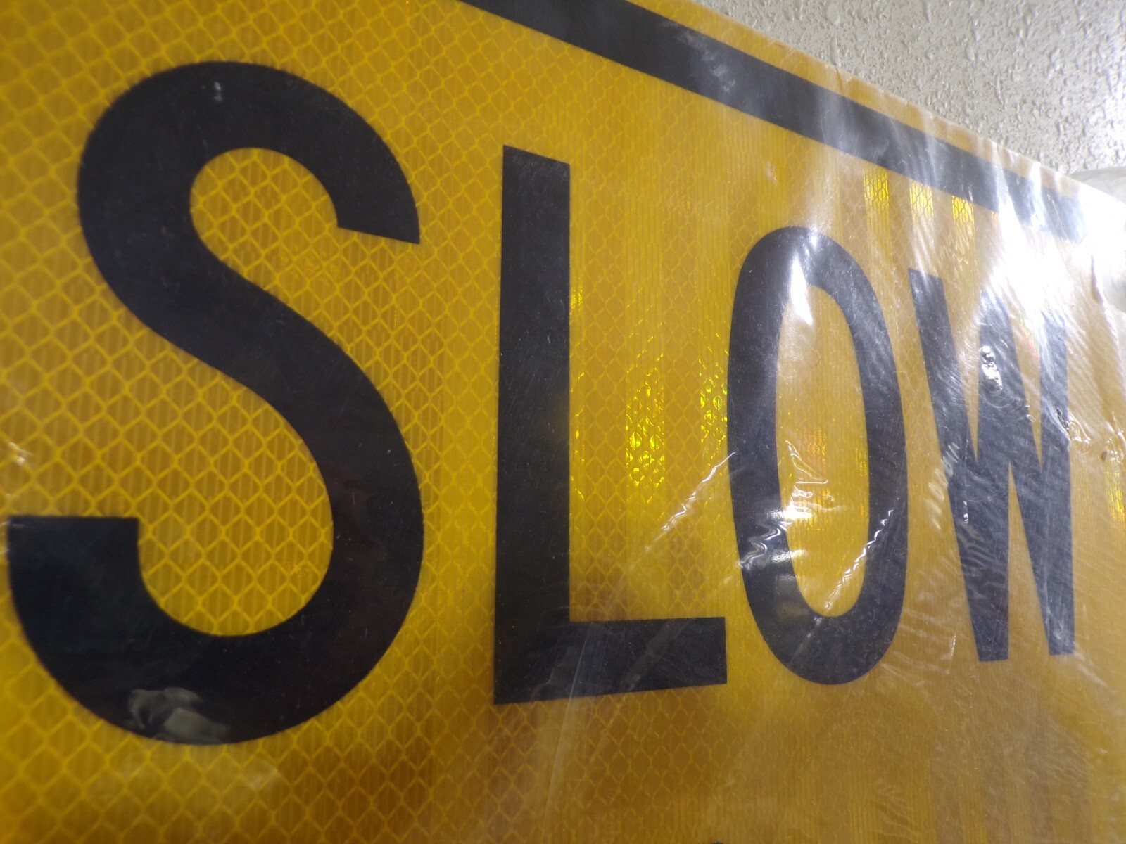 ZING 2397 Traffic Sign, “Slow, Children playing” Aluminum, Yellow (G)