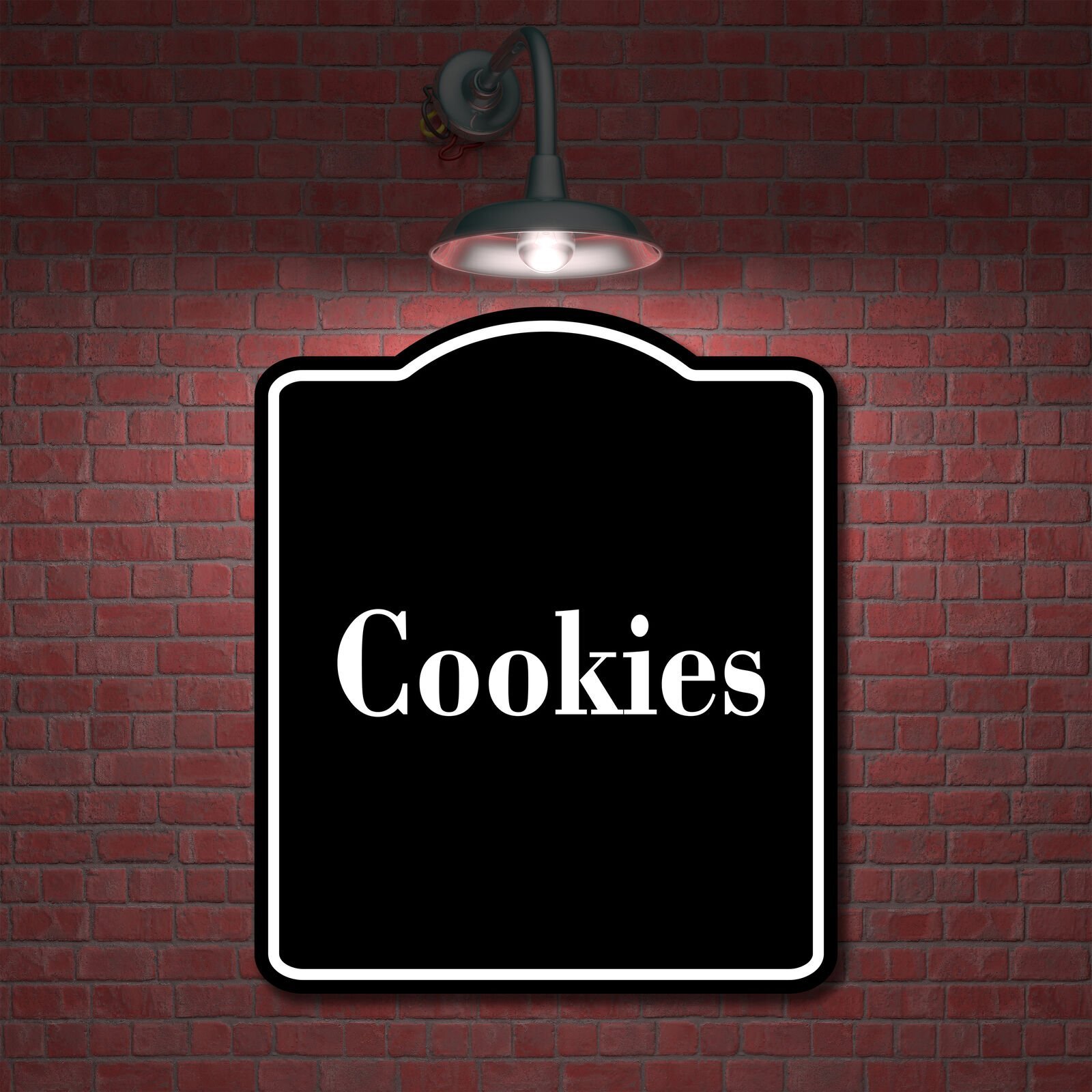 Cookies BLACK Aluminum Composite Sign