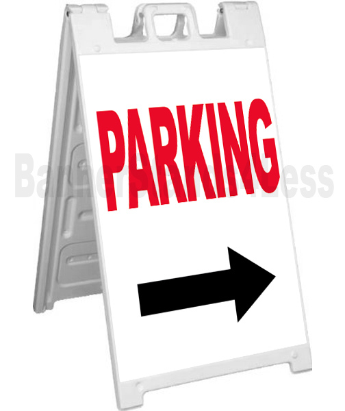 Signicade A-Frame Sign Sidewalk Sandwich Pavement Guest Event Sign – PARKING