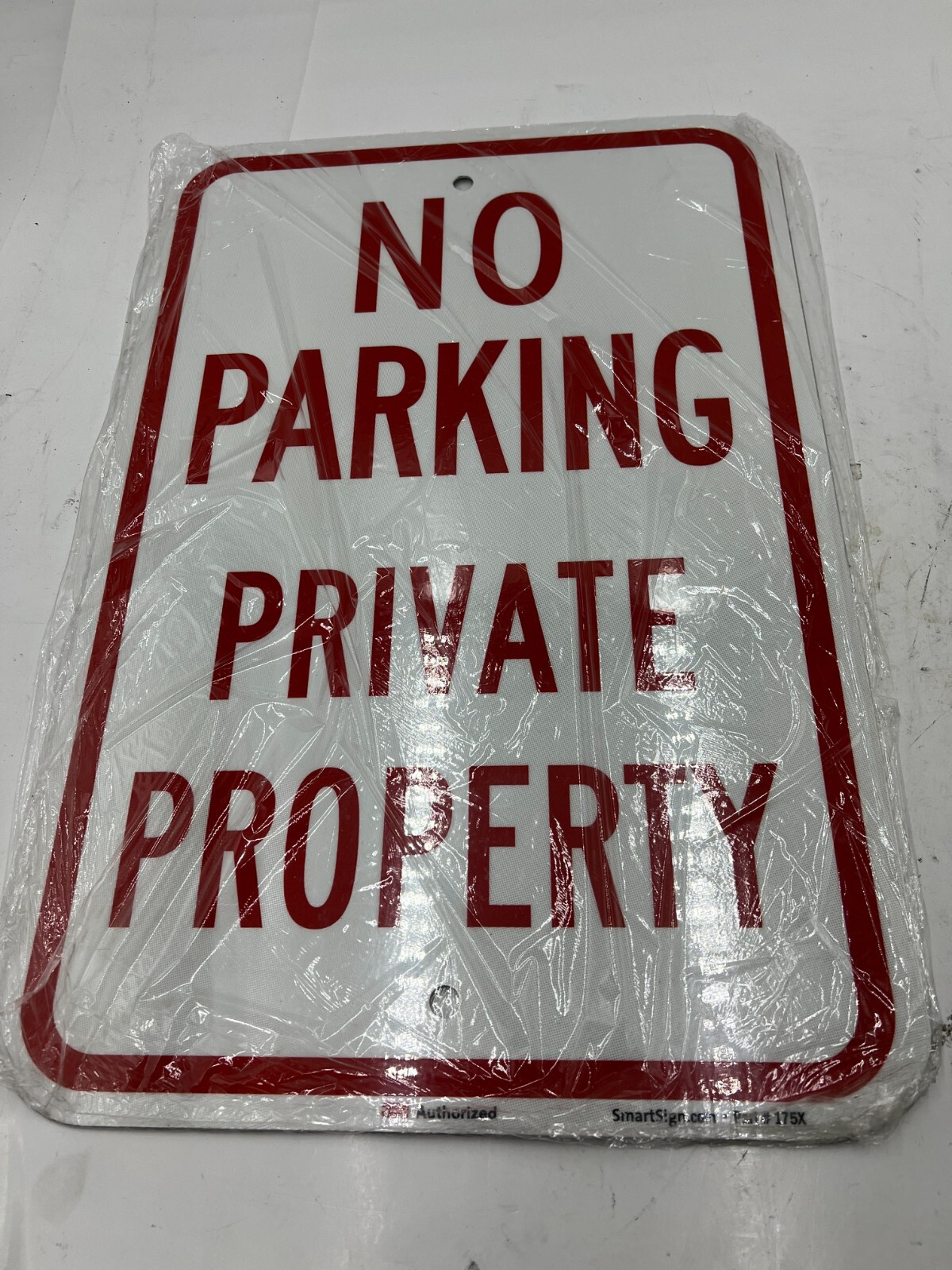 (QTY 2) SmartSign “No Parking – Private Property” Sign K-1667-EG-12×18-D2 12×18