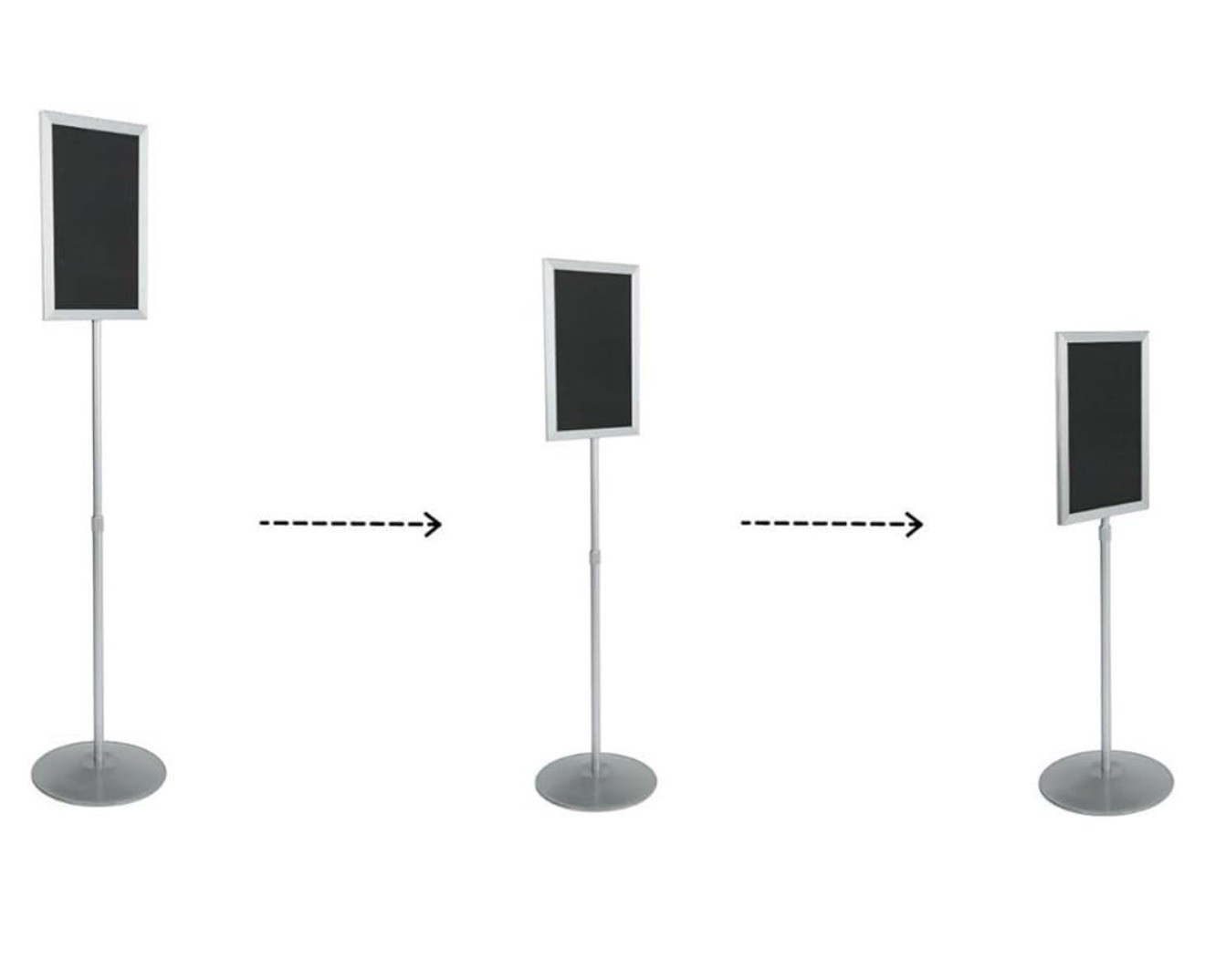 TLSCH Telescoping Sign Holder 11×17 Adjustable Stand Double-Side Display