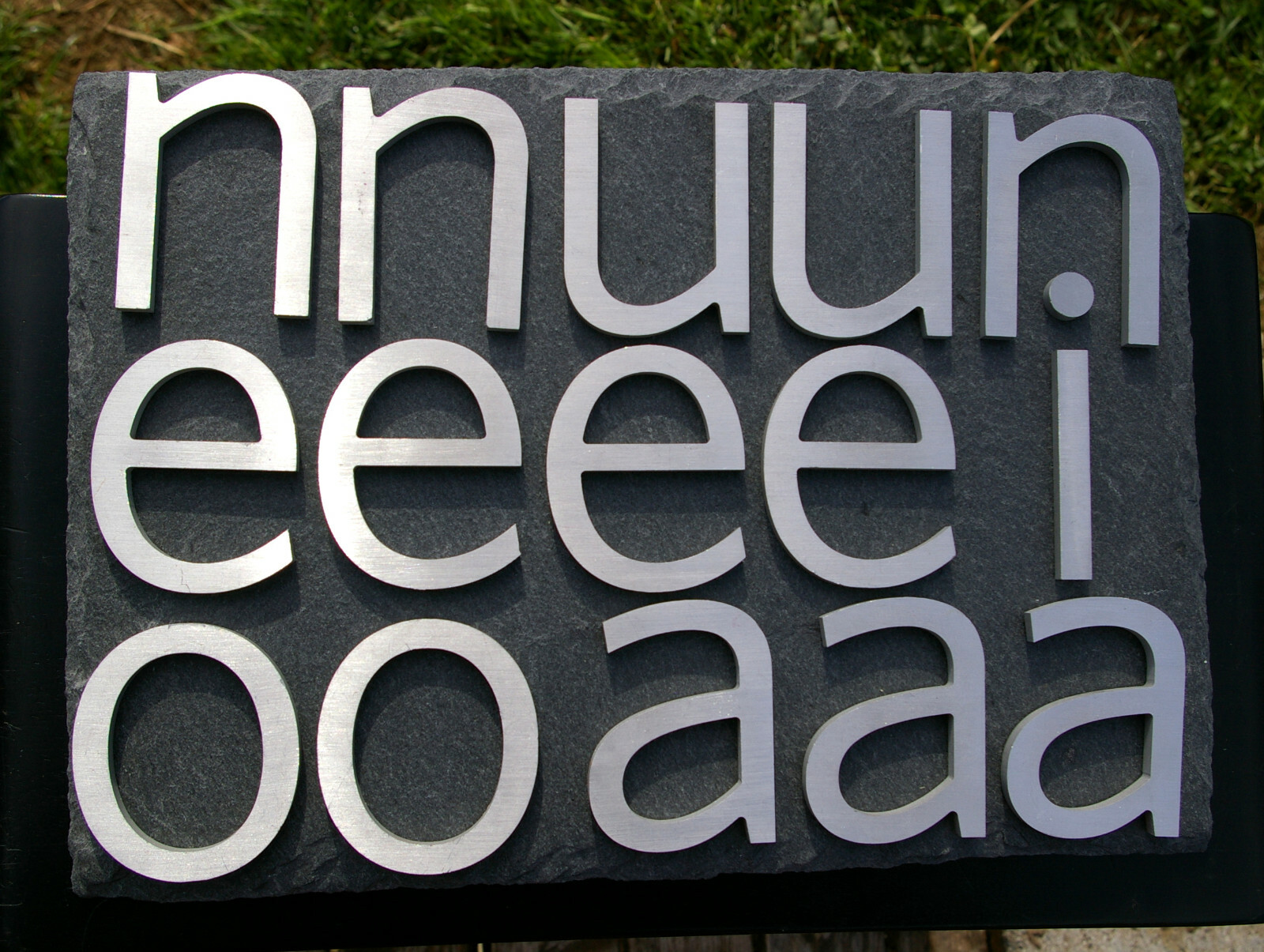 Brushed Aluminum 4″ Silver Tone Metal Sign Letters C G P a e i o u g n r t k v