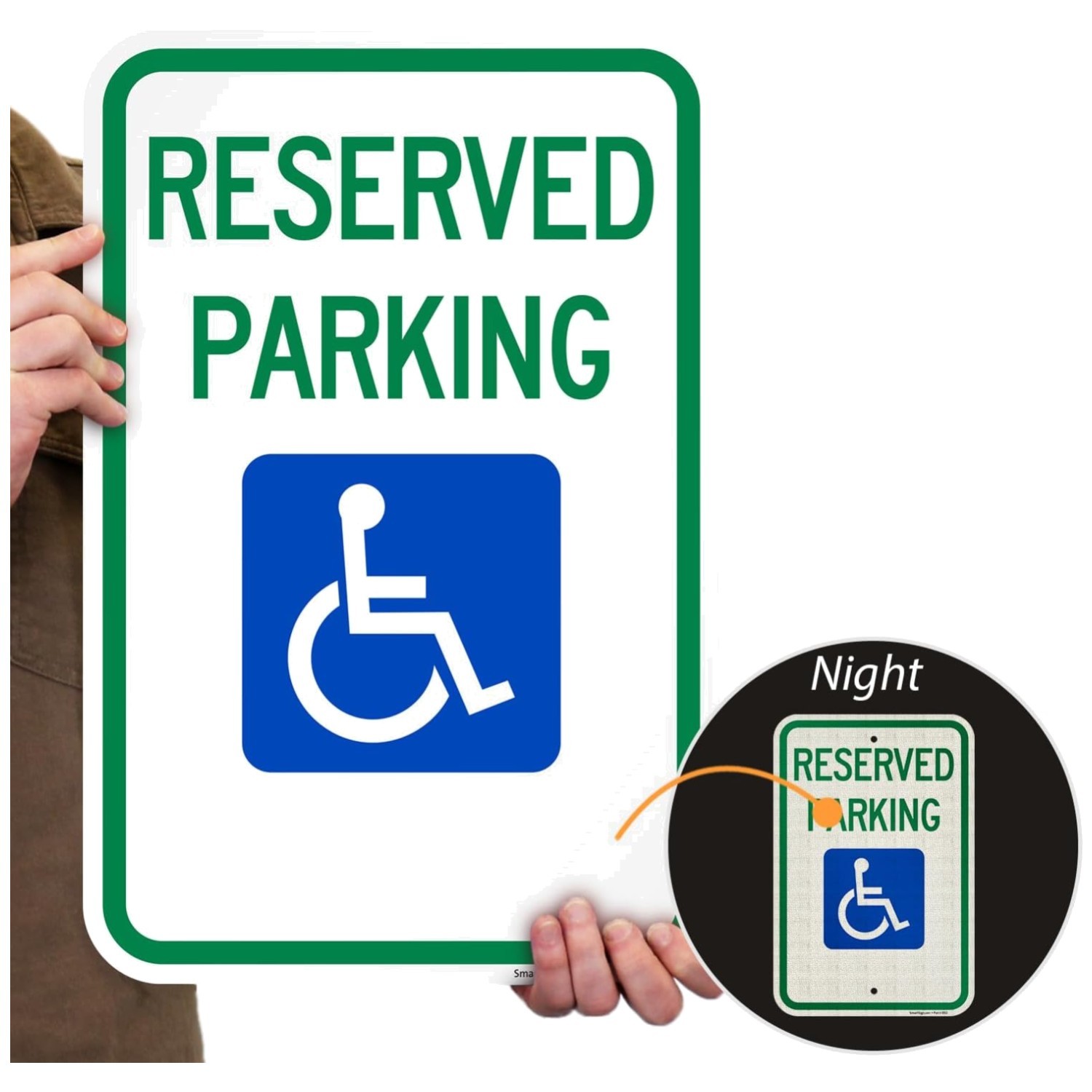 UV Resistant Reserved Parking Sign – 18×12 Inch, Set of 2
