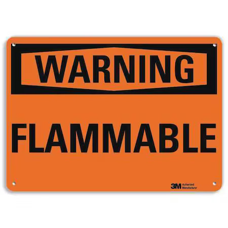 Lyle U6-1089-Ra_10X7 Warning Sign, 7 In H, 10 In W, Vertical Rectangle,