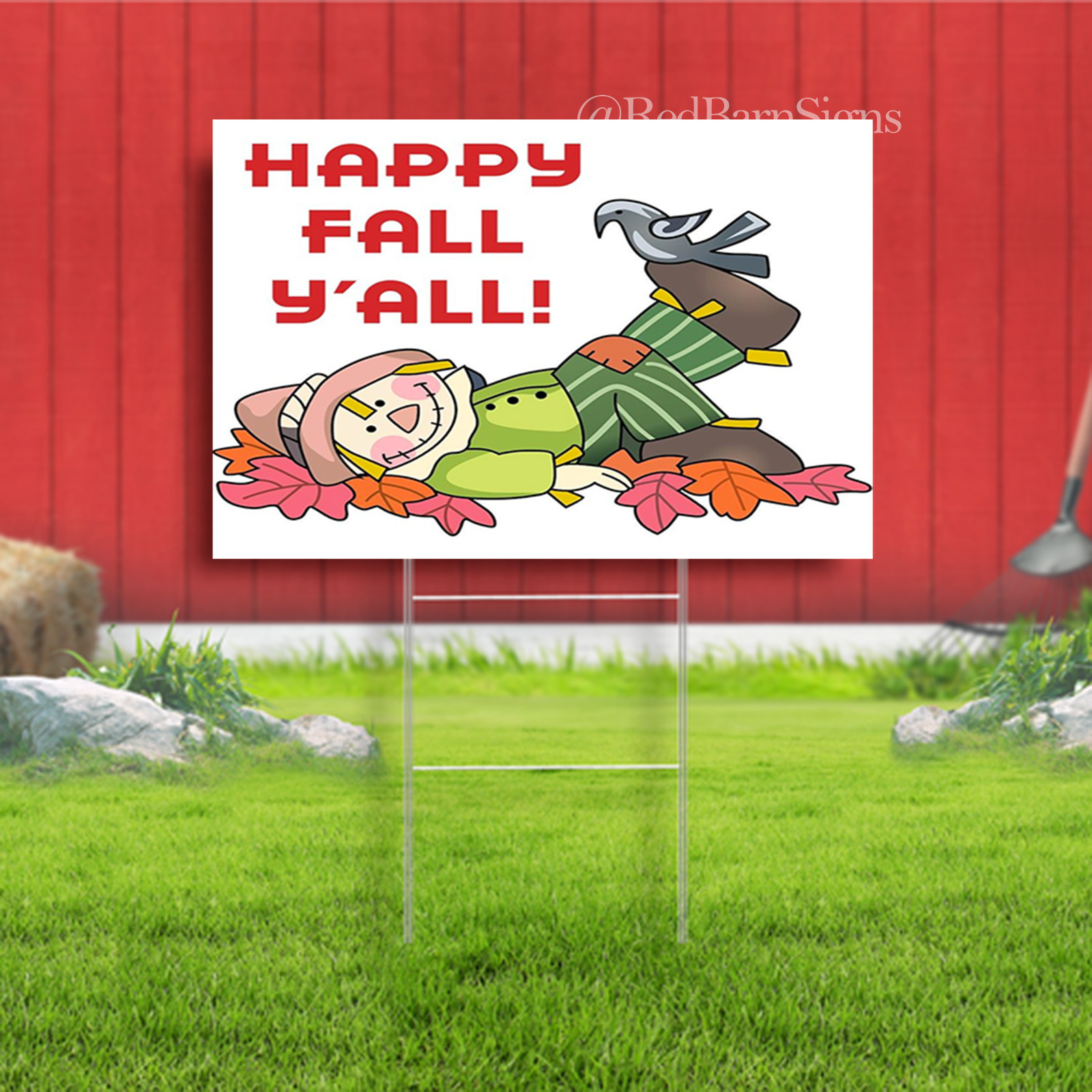 Happy Fall Y’all! Indoor Outdoor Yard Sign