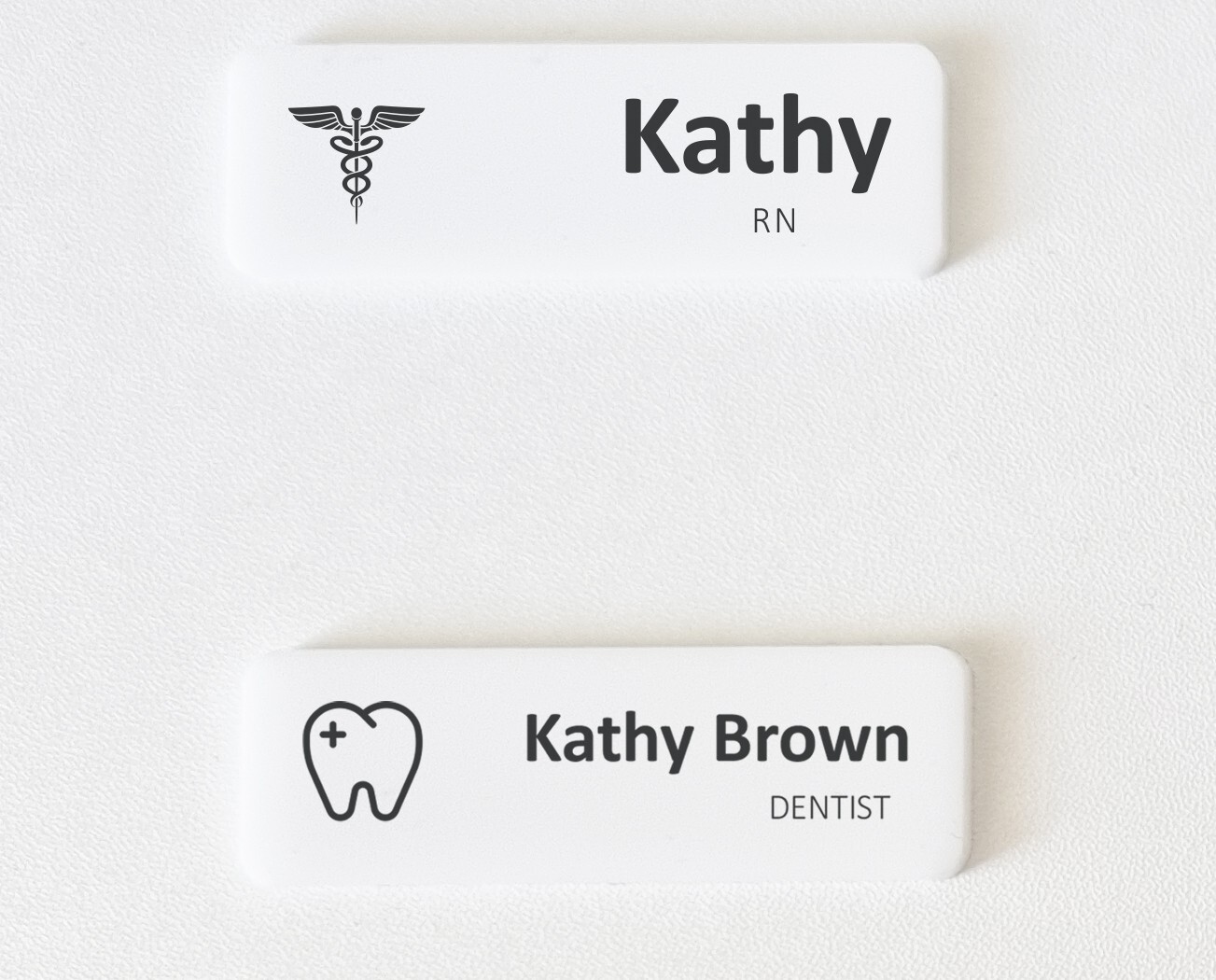 Company Business Logo Name Badge Minimalist Cafe Animal Flower Symbol Staff ID