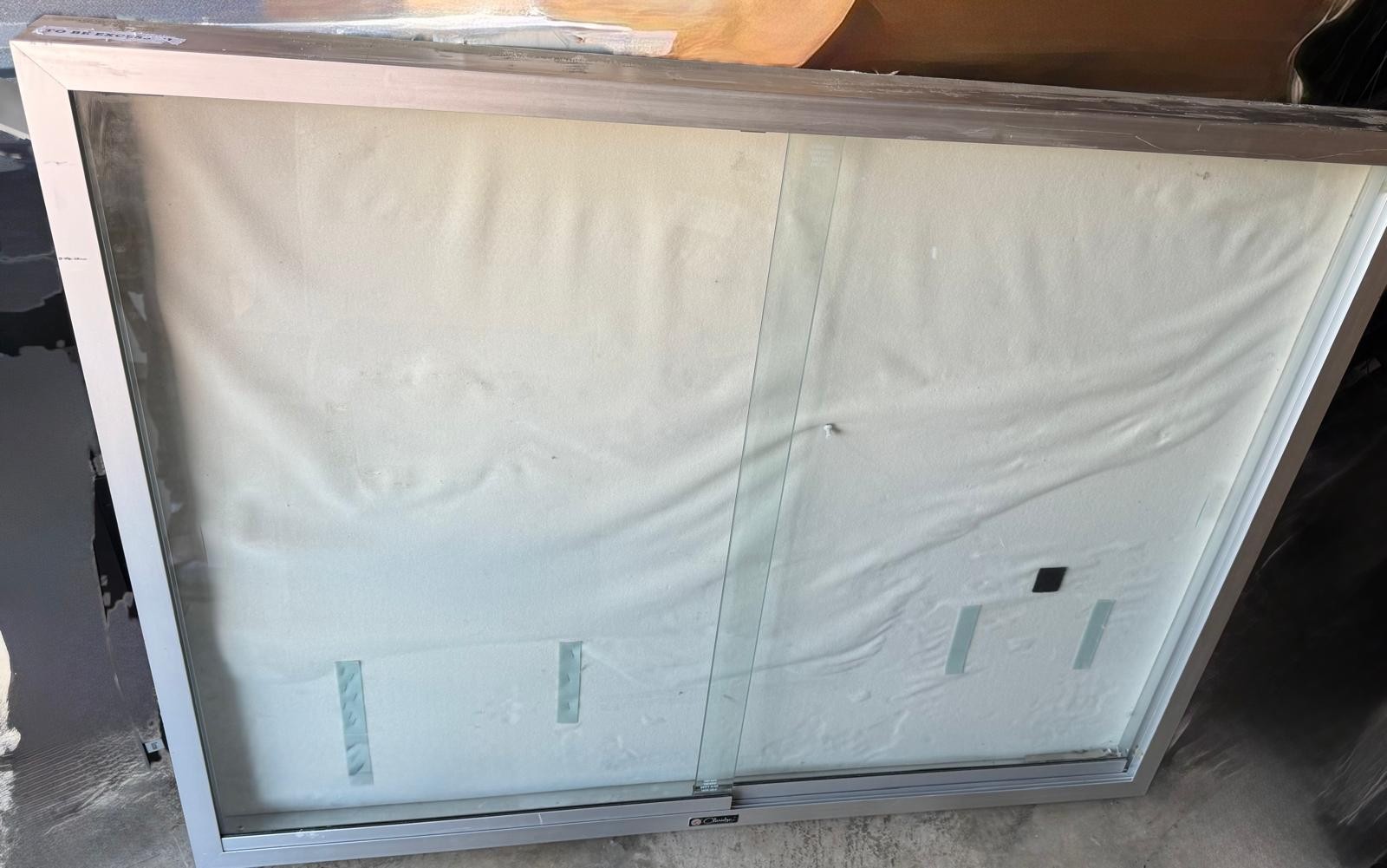 48″x36″ Alluminium Frame bullentin board with 2 sliding door