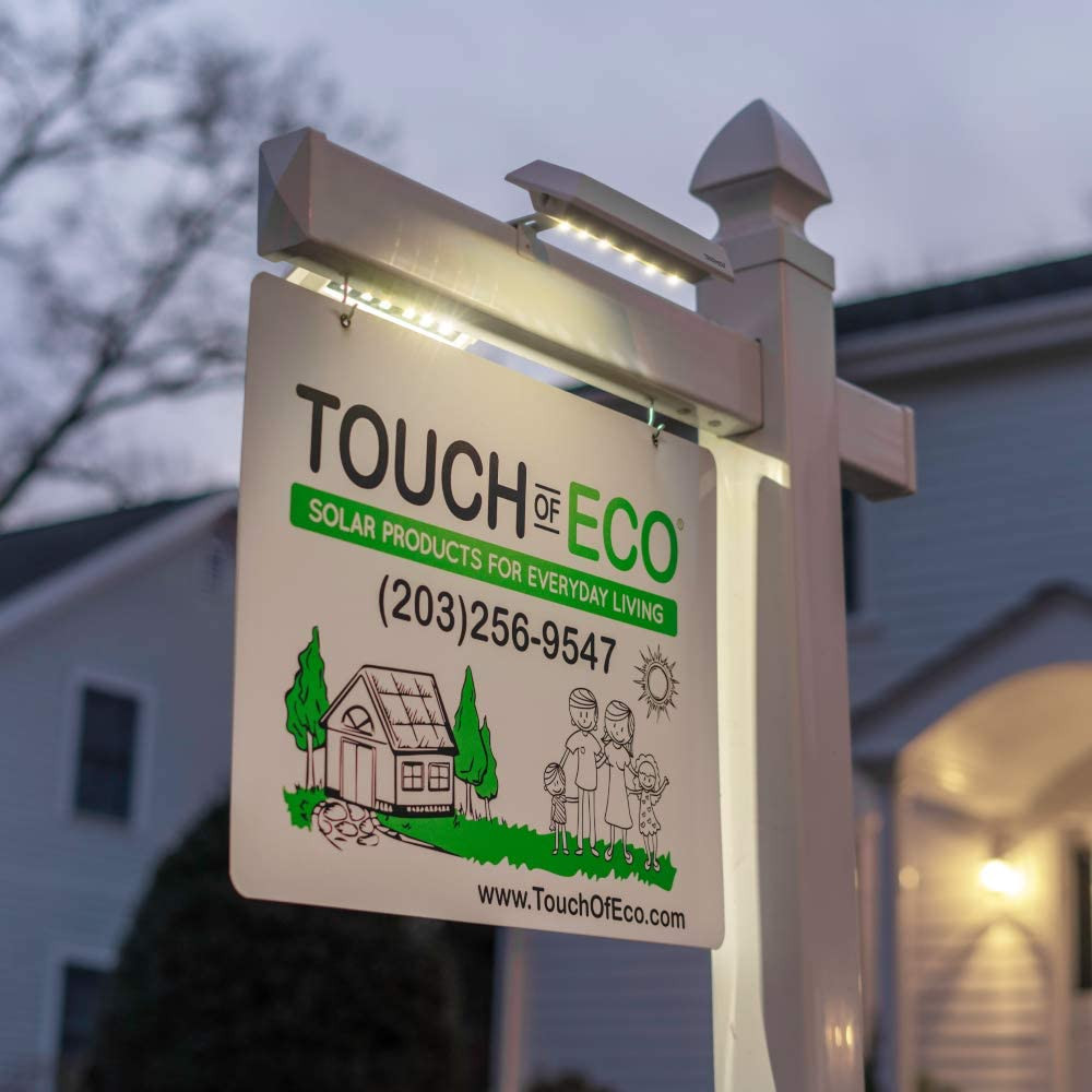 Solar Dual Sided LED Post Light for Real Estate Signs