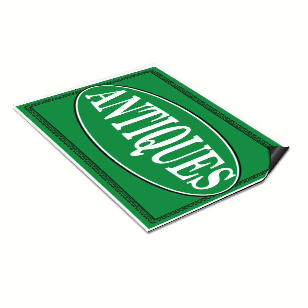 Car Magnet Set of 2 Antiques Business A Car Advertising Industrial Sign