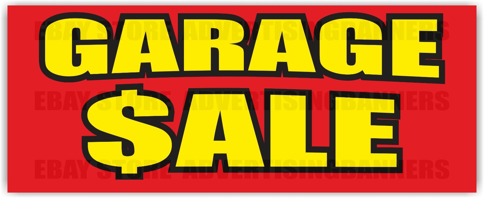 GARAGE SALE Advertising Banner Vinyl Mesh Sign Flea market master garage shop