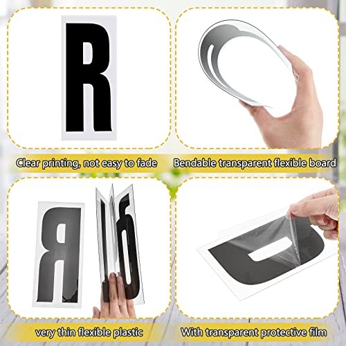 400 Pcs Marquee Sign Letters 8 7/8 Inch Flexible Plastic
