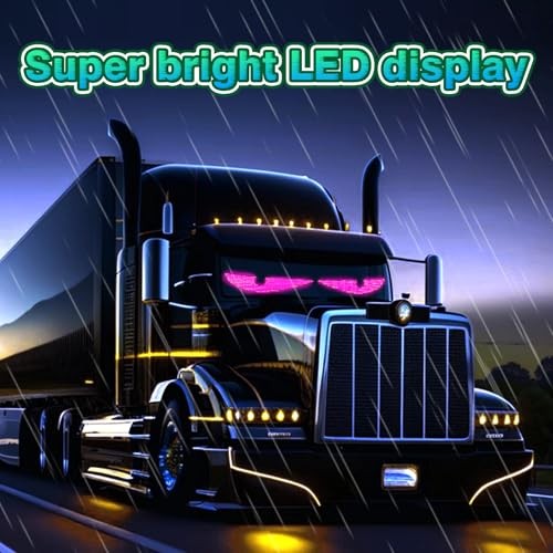 LED Eyes for Truck Windshield Devil Eyes Flexible Sign