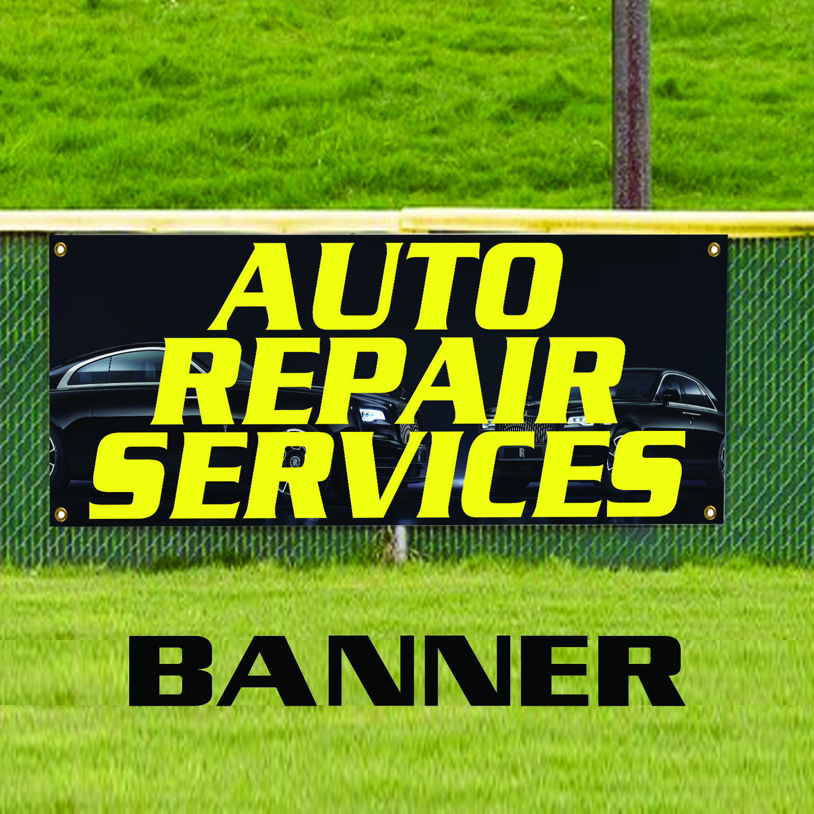 Auto Repair Services Automobile Business Promotion Advertising Vinyl Banner Sign