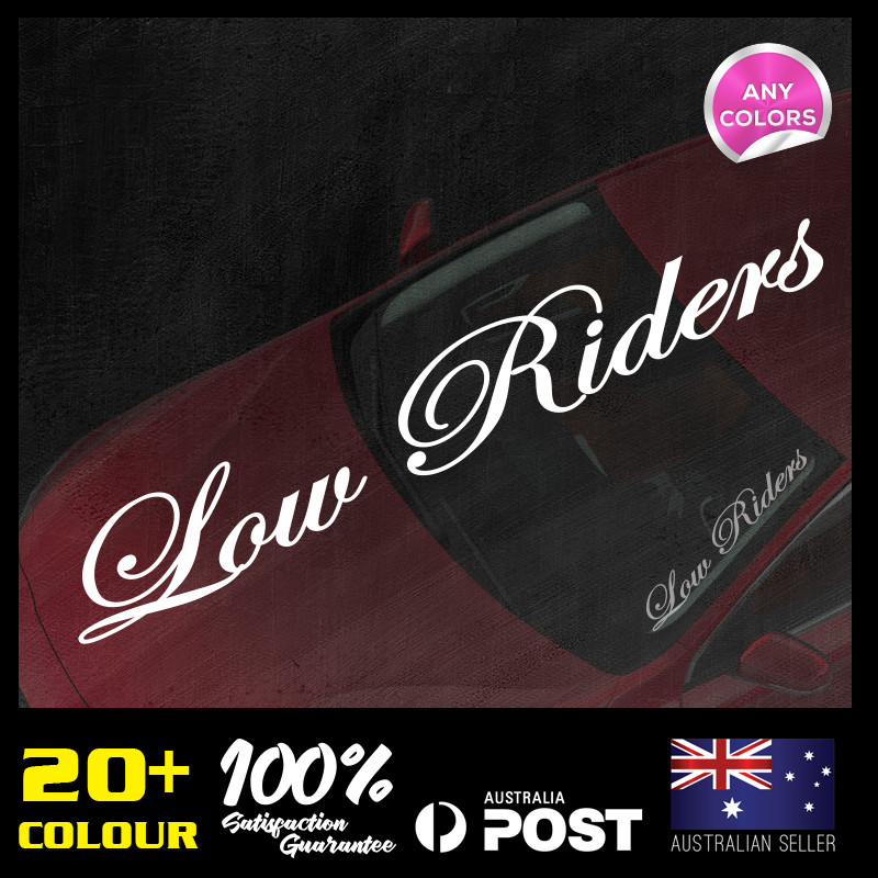 Low Riders Windscreen Decals 500x70mm JDM Stickers Vinyl Lower Car Banner Bonnet