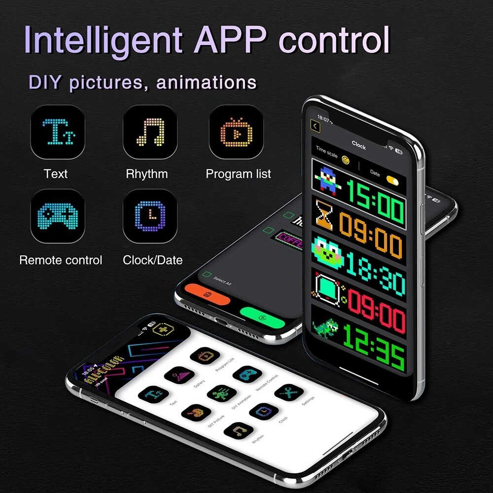 Programmable Car LED Matrix Display Panel – DIY Flexible Sign