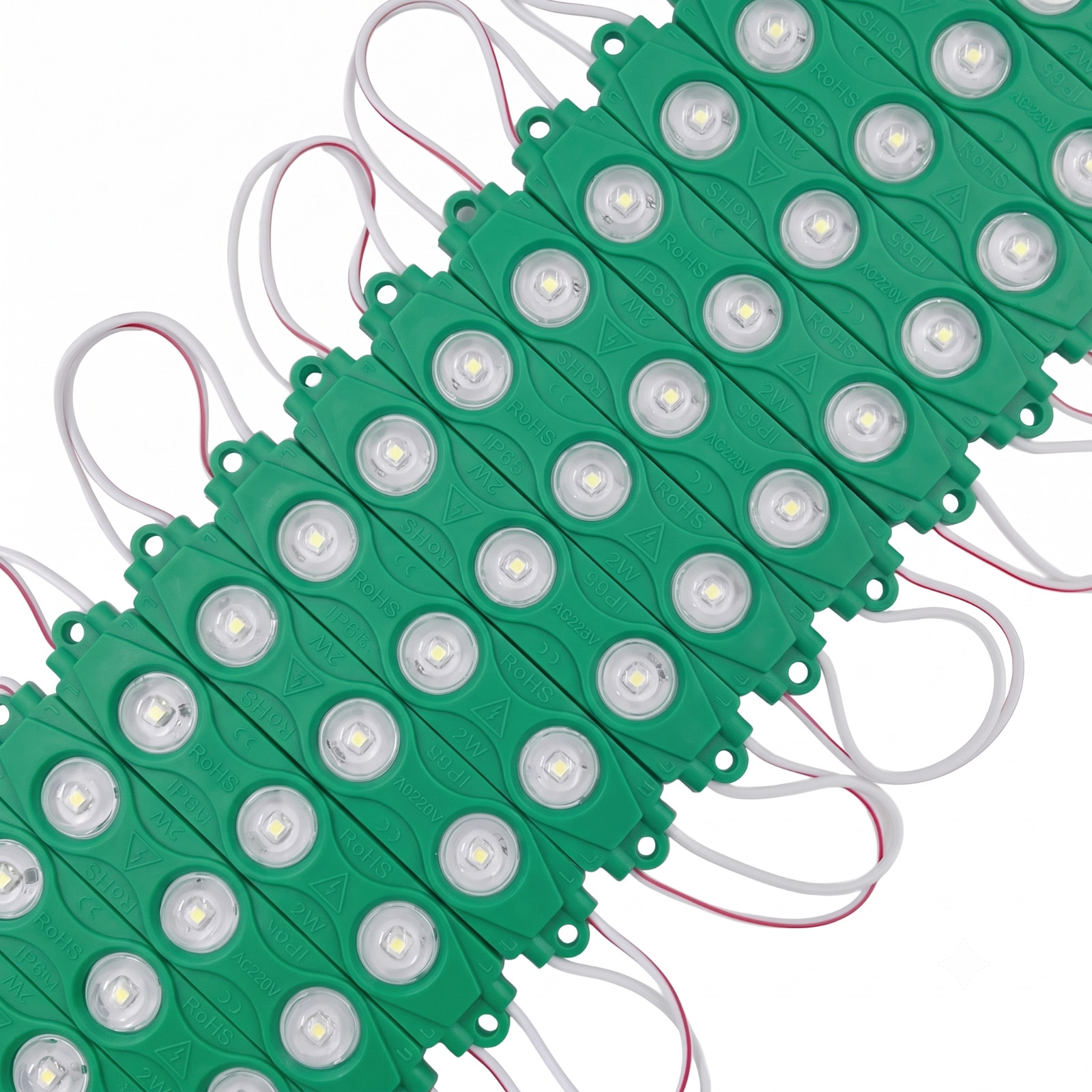 EPL 100PCS LED Module Strip Lights 55ft AC110V 3 LED Light Advertising Sign