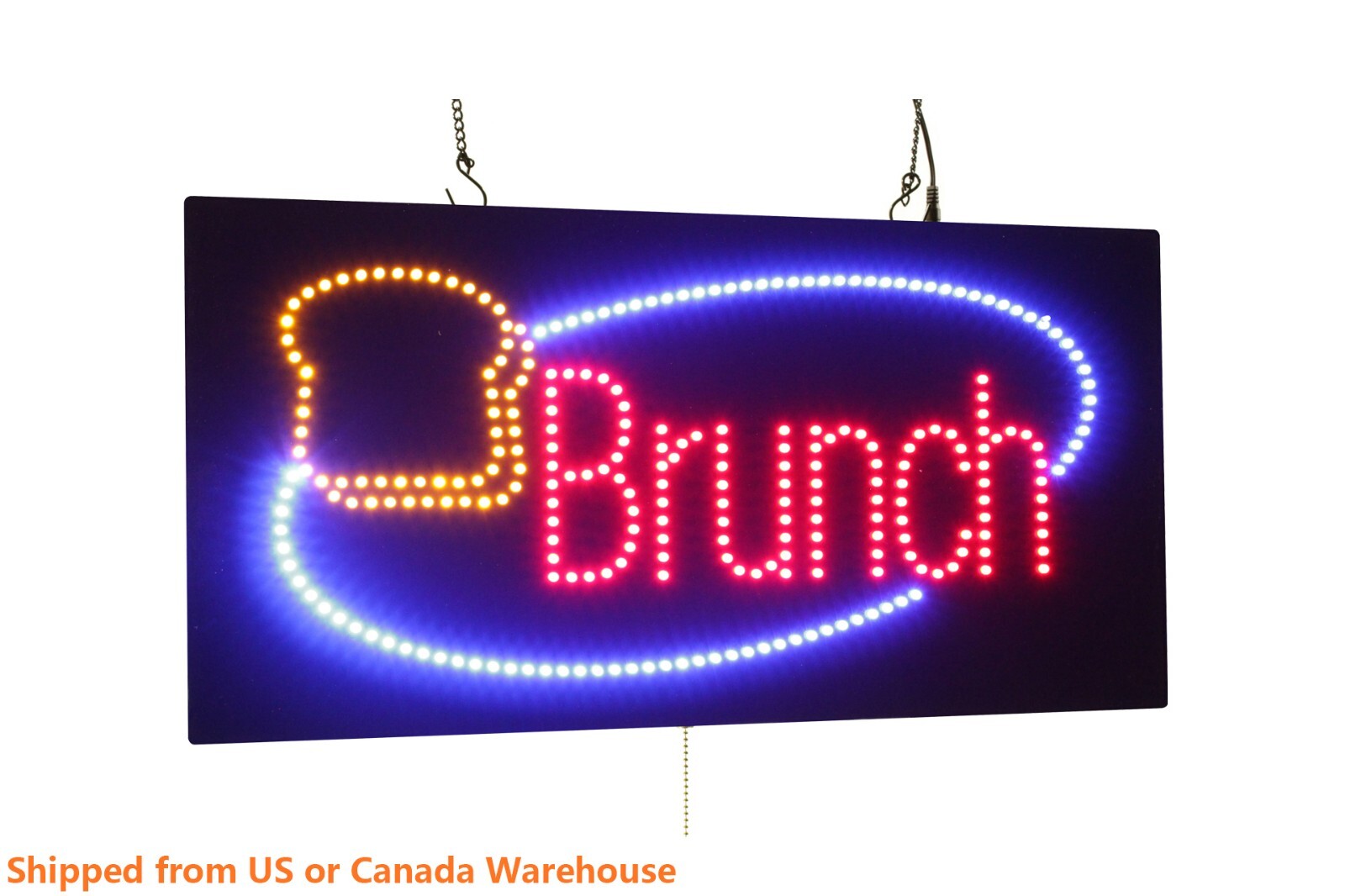 Brunch Sign, TOPKING Signage, LED Neon Open, Store, Window, Shop, Business,Lunch