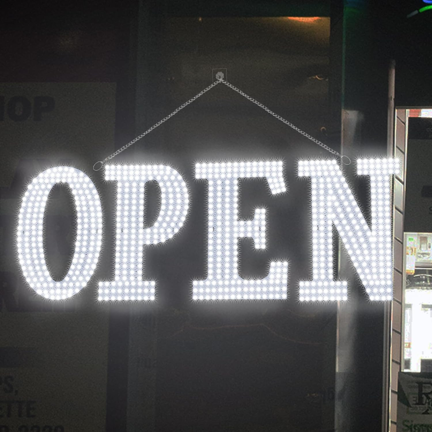 Open Signs for Business,30X10 Inch Ultra Bright Open Sign Led for Window Wall Do