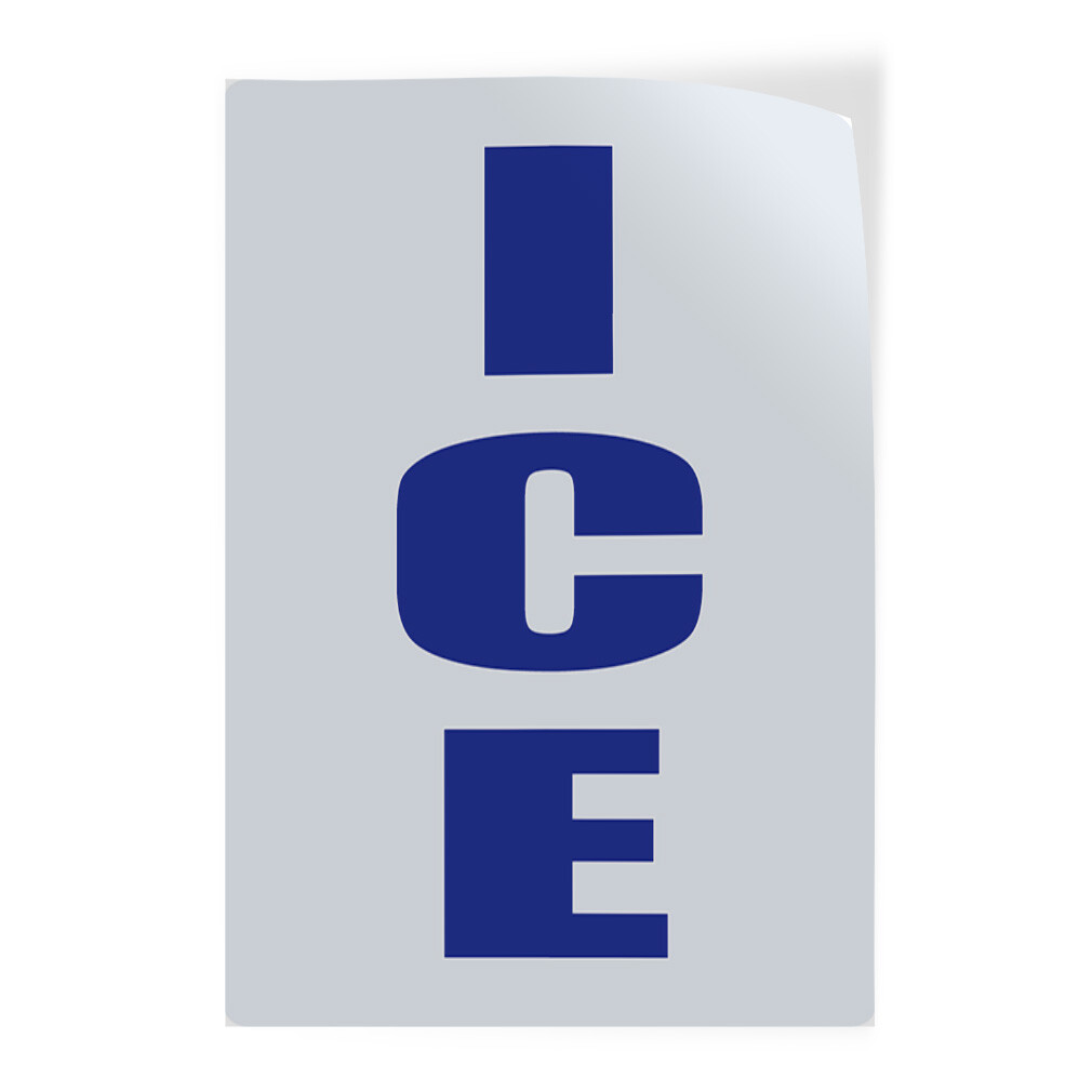 Door Decals Vertical Vinyl Stickers Ice Food Fair Truck Restaurant Vinyl