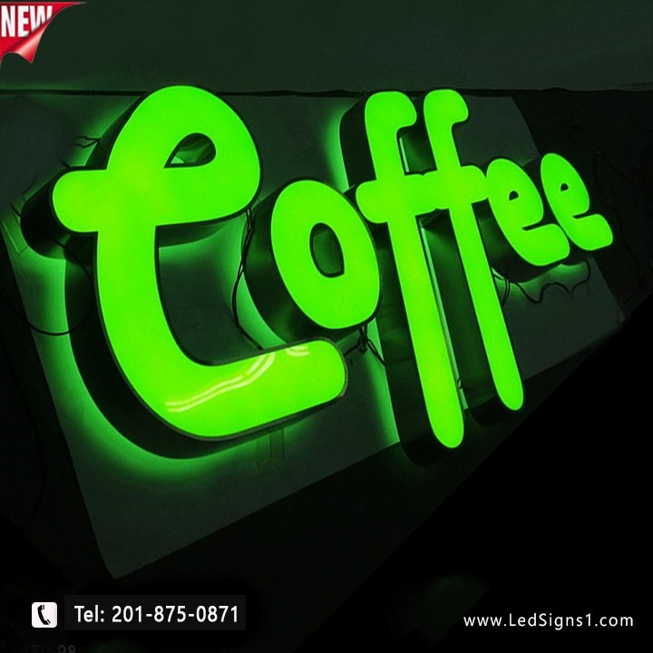 Custom Channel Letters Led Front-Lit and Back-Lit 24 Inches – Read Description