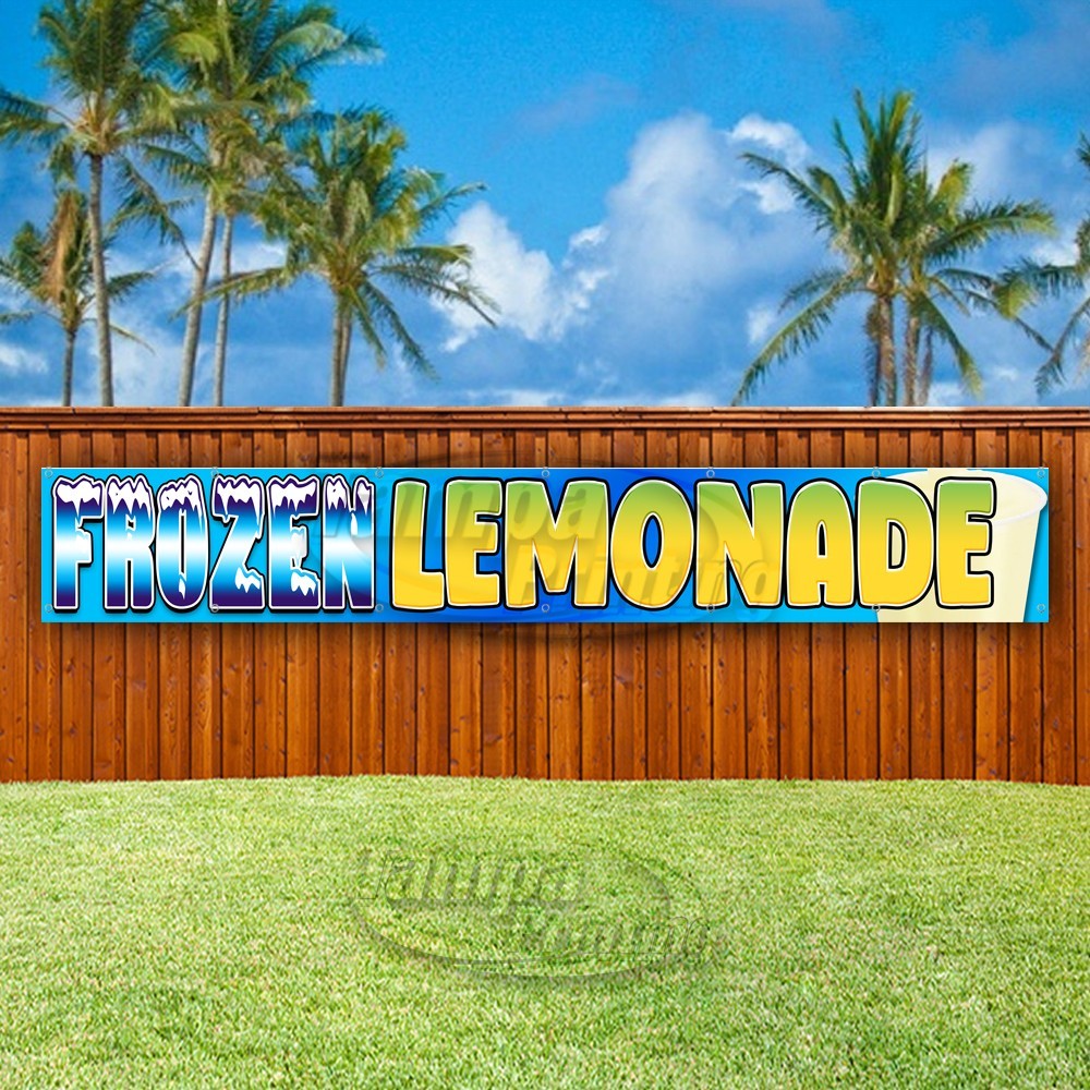 FROZEN LEMONADE Advertising Drinks Food Fresh Vinyl Banner Flag Sign USA XL01605
