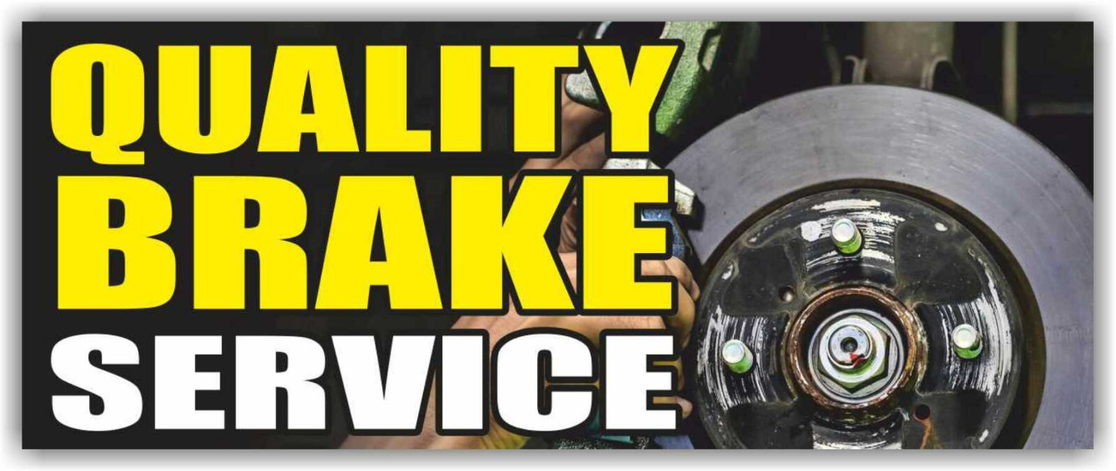 BRAKE SERVICE Advertising Banner Vinyl Mesh Sign auto car repair diagnostics fix