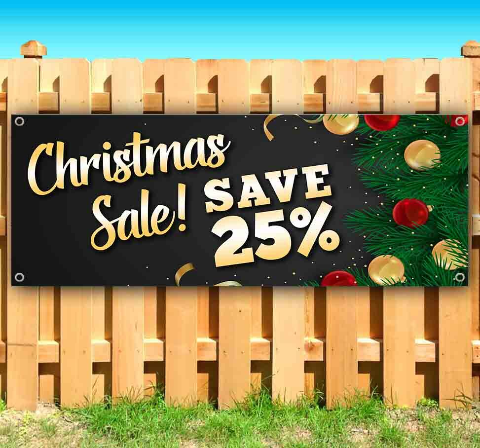 CHRISTMAS SALE SAVE 25% Advertising Vinyl Banner Flag Sign Many Sizes USA