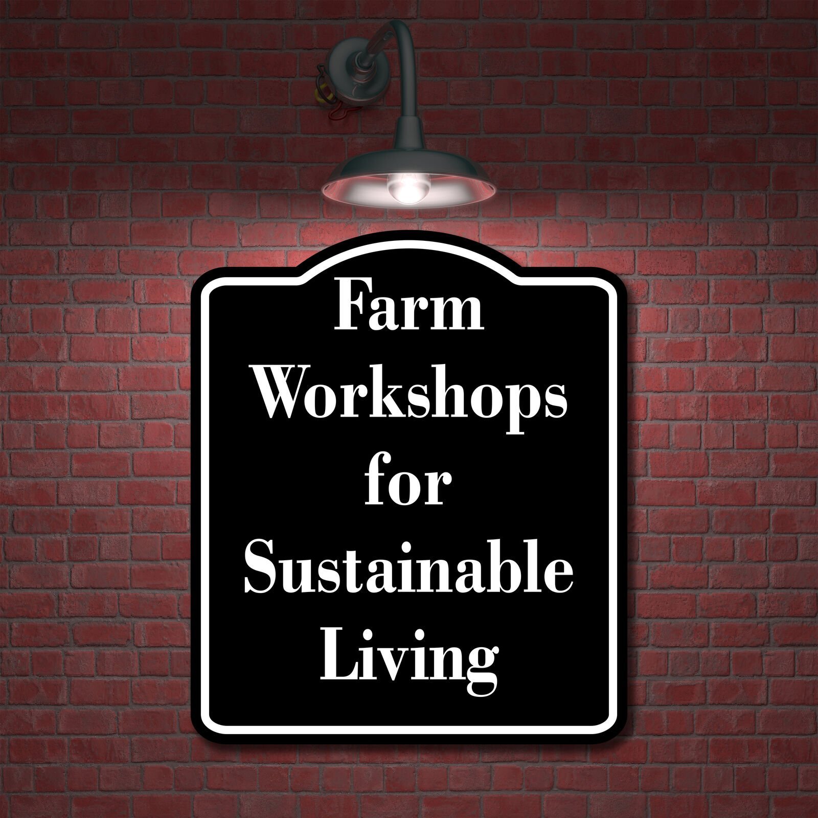 Farm Wedding Photography Sessions BLACK Aluminum Composite Sign