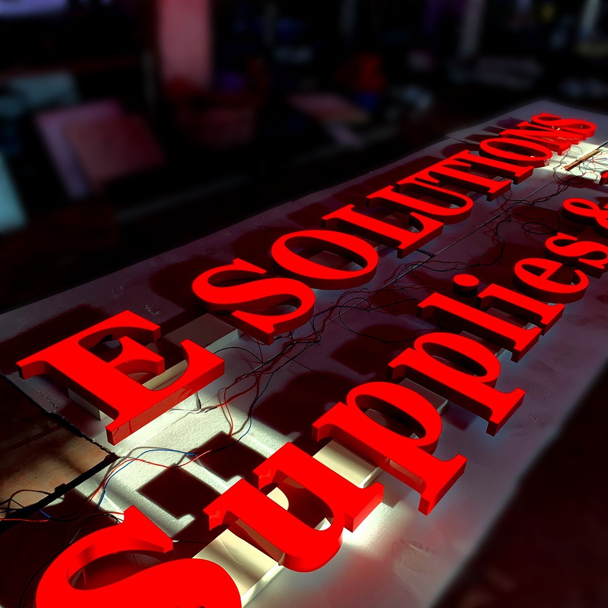 Custom outdoor metal personalized business signs acrylic logo sign wall decor