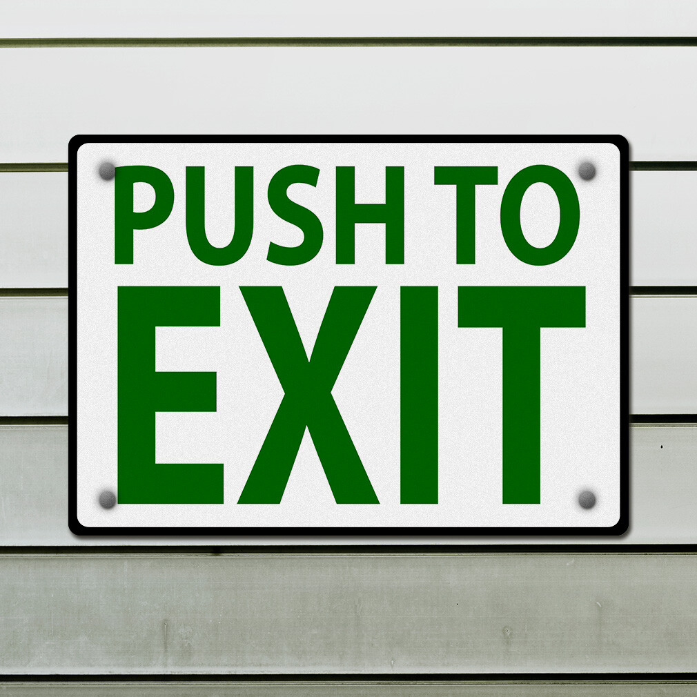 Horizontal Metal Sign Directional Acrylic B Weatherproof Street Signage