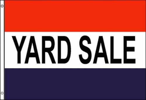 YARD SALE Flag Banner 3×5 ft Advertise Sign Estate Moving Flea Garage Market