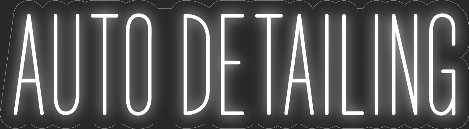 Auto detailing Neon LED Sign Business Wall Decor Lighted Store Sign 36 x 10 in.