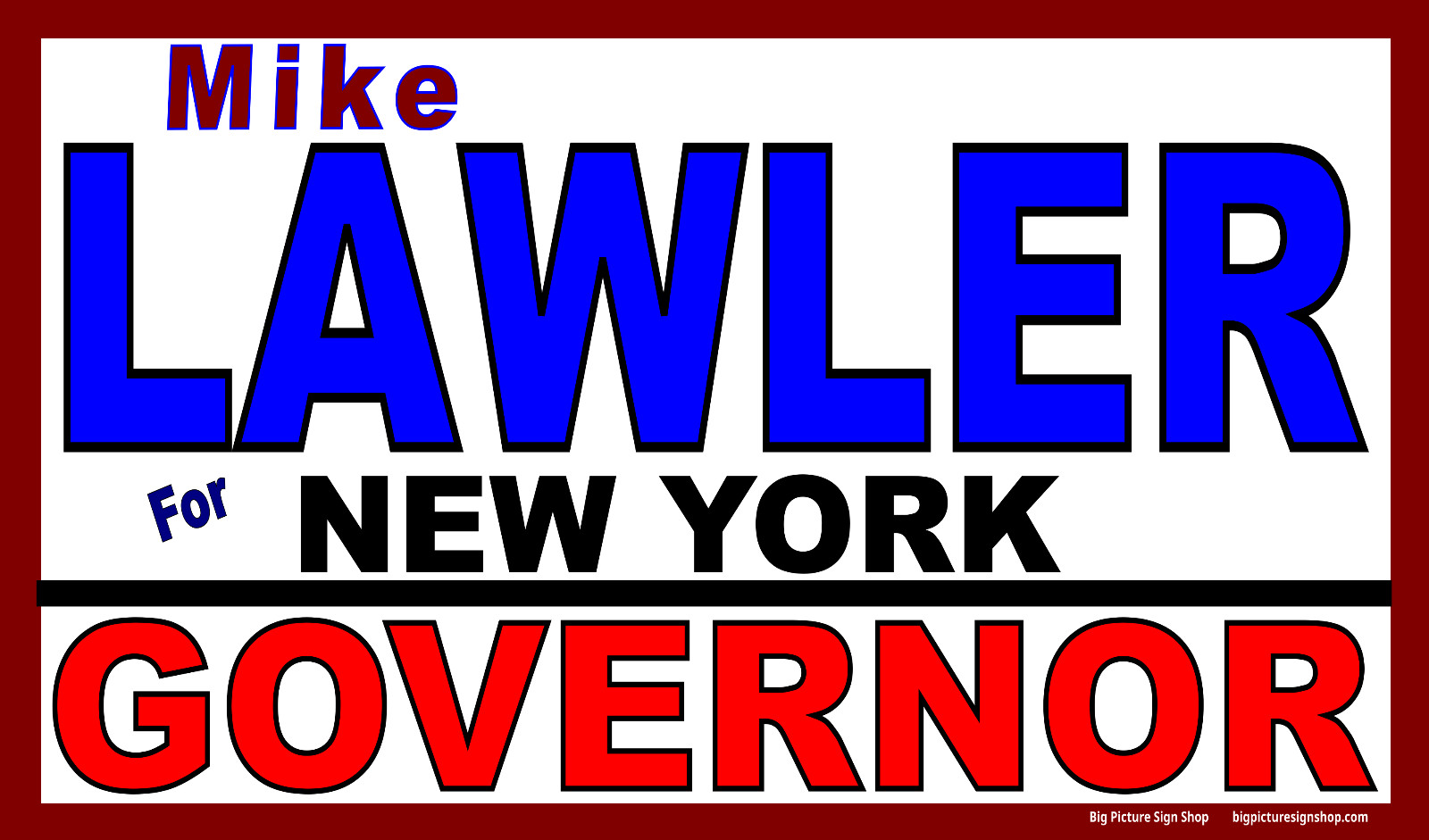 Mike LAWLER for NEW YORK GOVERNOR -MAGA Banners -LARGE-Fast Shipping-USA MADE-30
