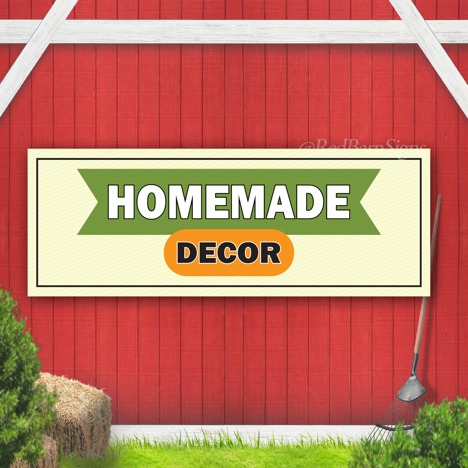 Homemade Decor Indoor Outdoor Vinyl Banner Design