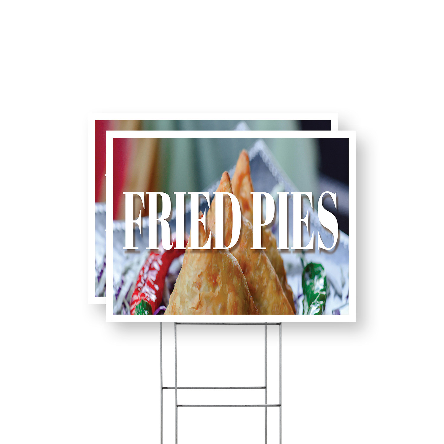 Fried Pies Yard Sign Sweet and Savory Snacks, Freshly Baked, Carnival Treats