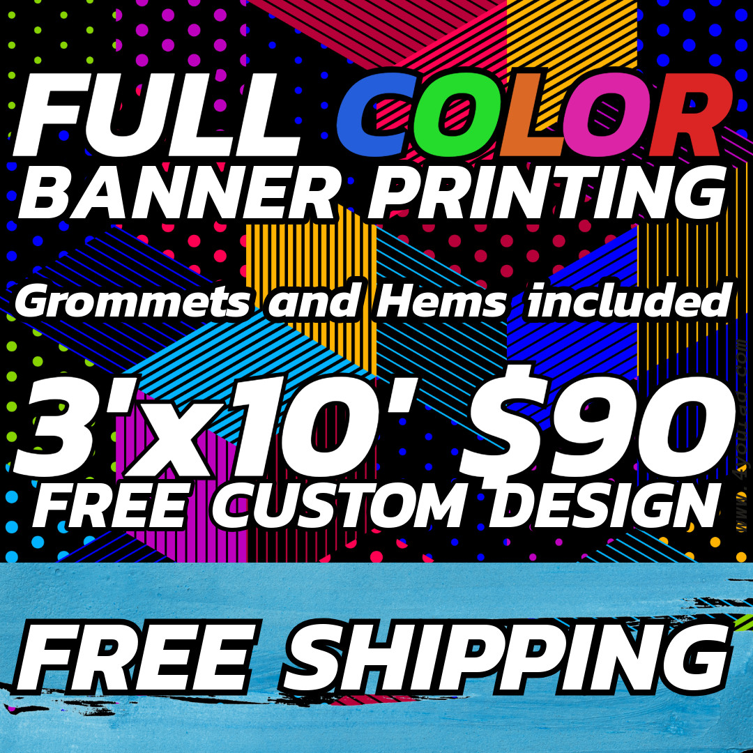 3ft x10ft Custom Vinyl Banners – Perfect for Business & Events