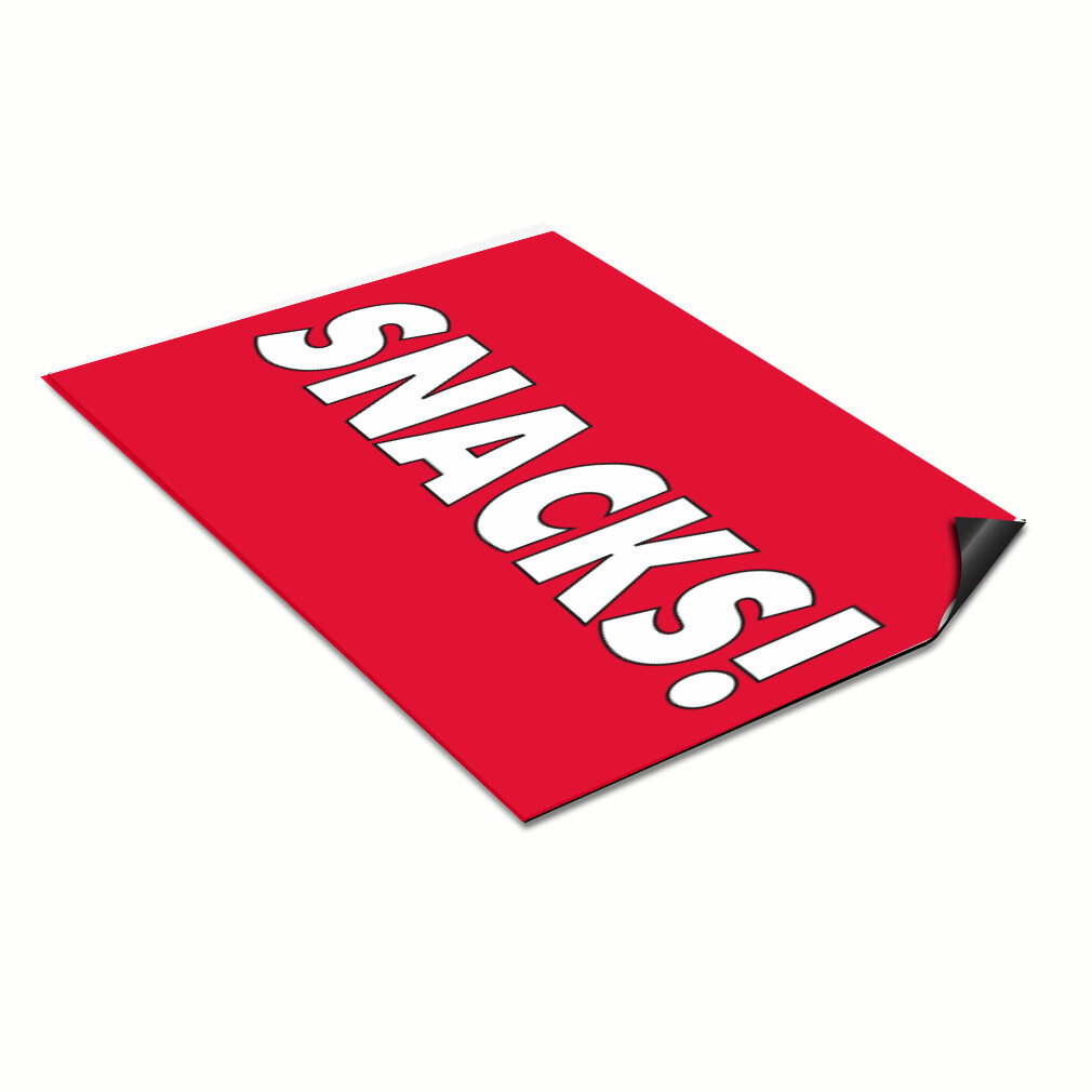 Car Magnet Set of 2 Snacks Outdoor Advertising Printing A Industrial Sign