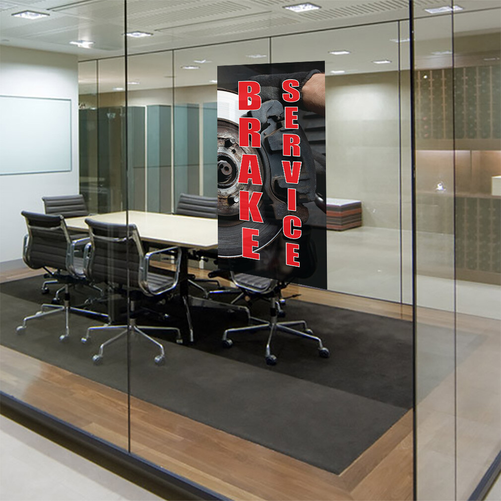 Door Decals Vertical Vinyl Stickers Multiple Sizes Brake Service Vinyl